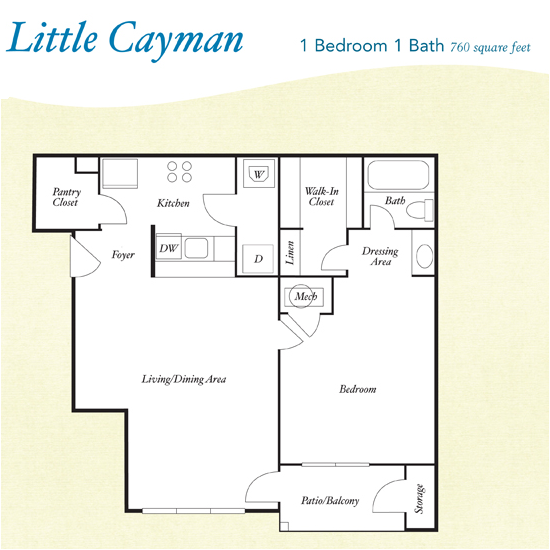 Little Cayman - OneBR.png - A5 - Little Cayman - One Bedroom, One Bathroom