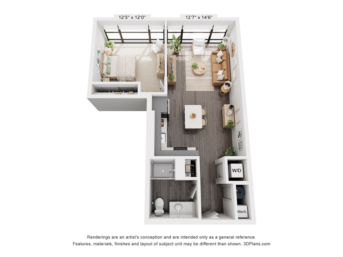 1-Bedroom 1-Bathroom | 720 sqft - 1-Bedroom 1-Bathroom | 720 sqft