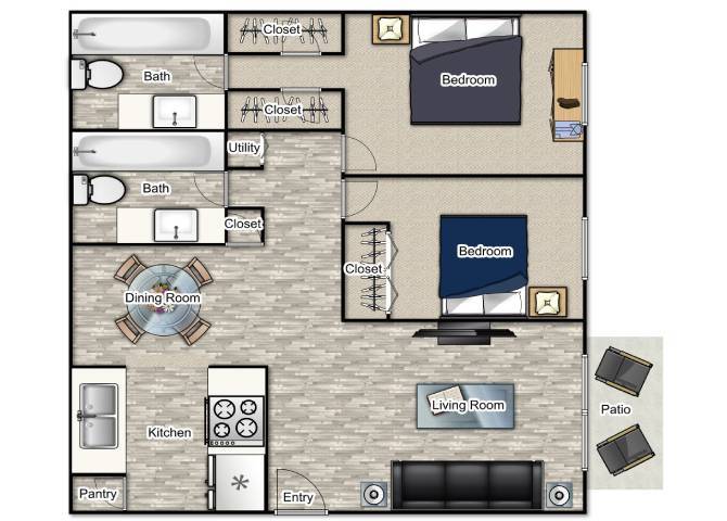 Floor Plan - The Magnolia Renovated