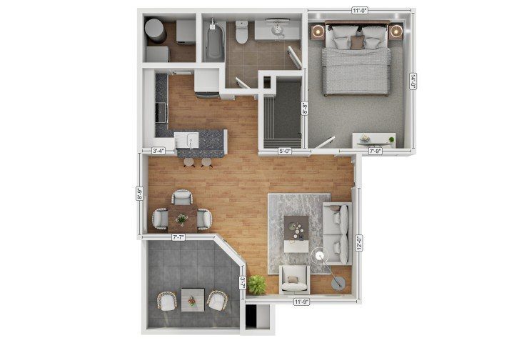 Floor Plan - 1b1