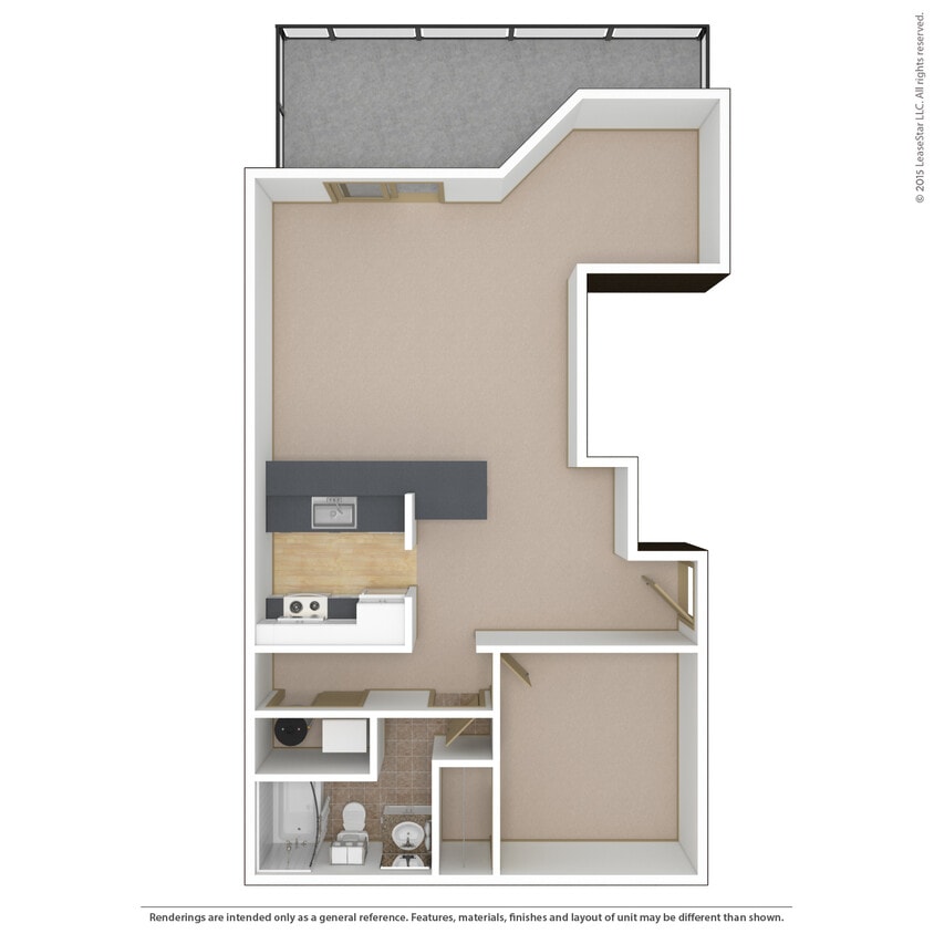 Floor Plan - 1x1r-p2