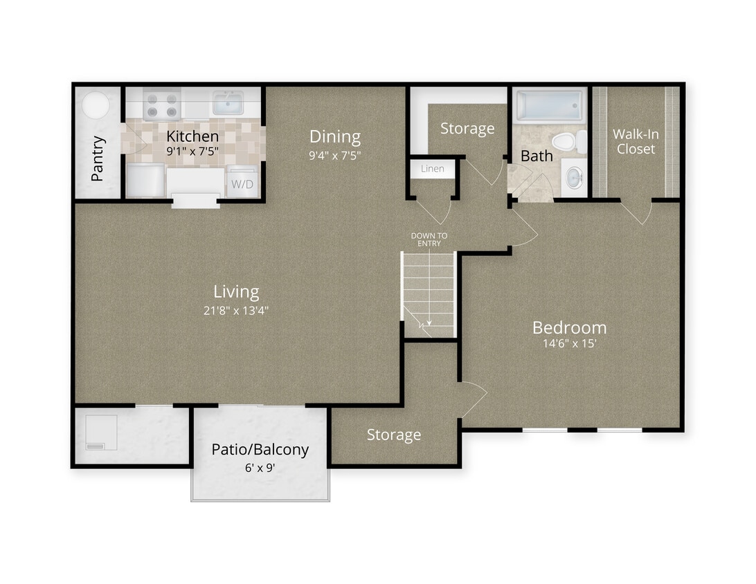 Birchwood II - 1 Bedroom/1 Bath - 1 Bed x 1 Bath - Birchwood II
