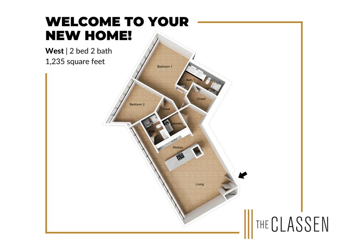 West Floor Plan - West Renovated