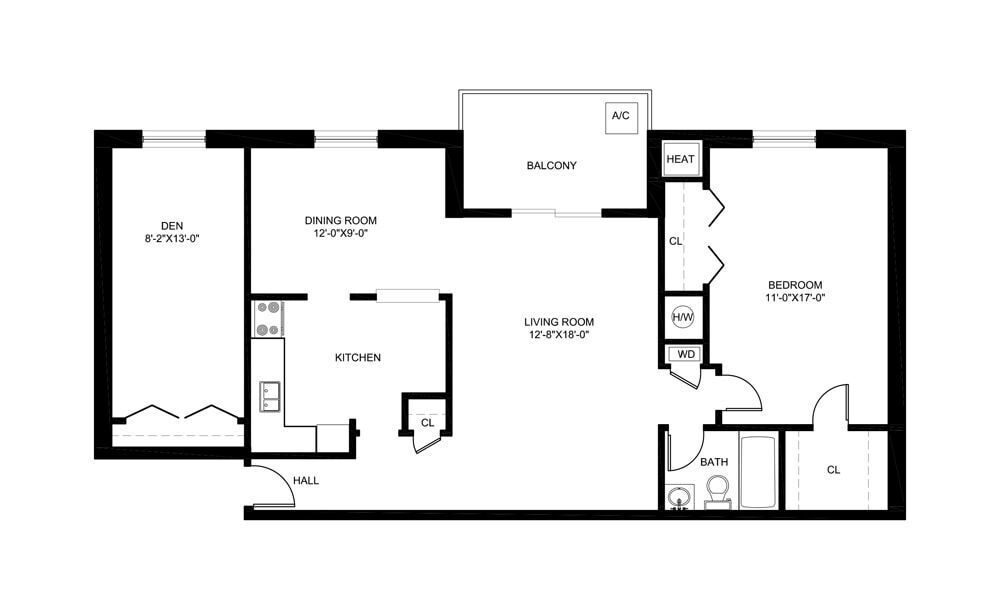 Floor Plan - CH1-2B-L