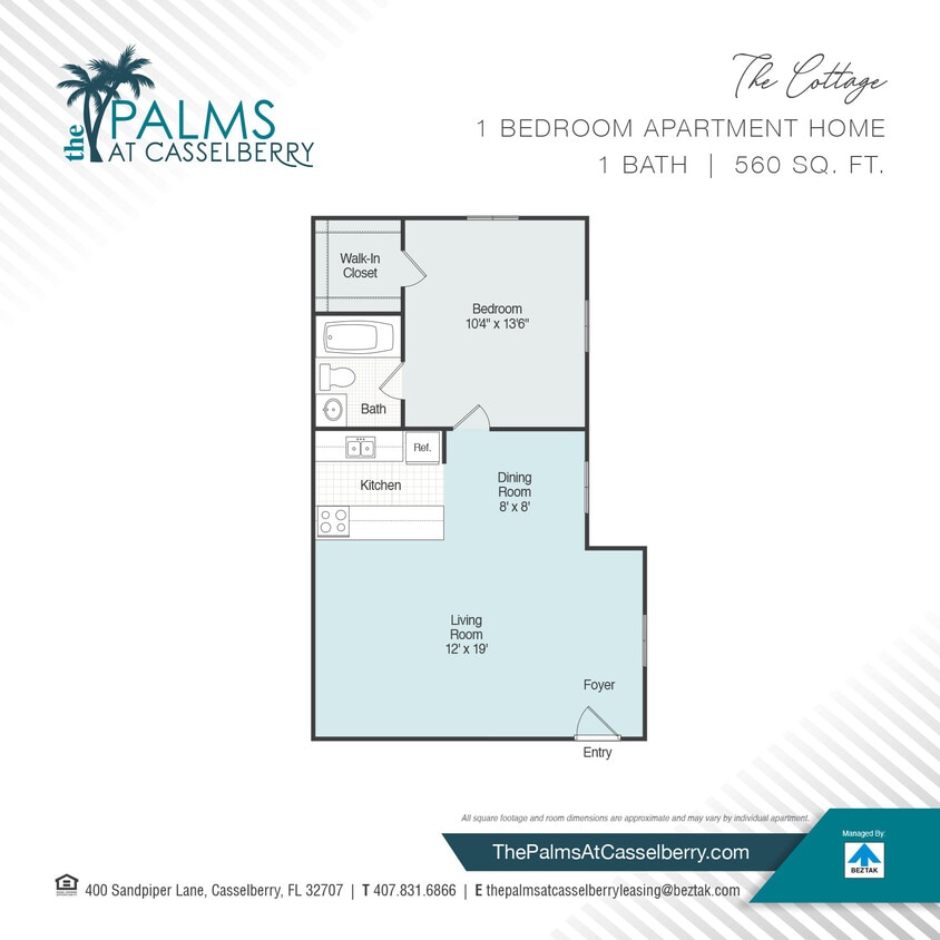 Floor Plan - The Cottage