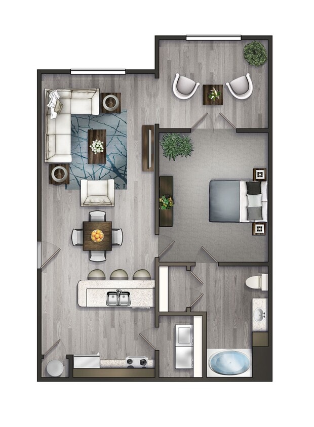Floor Plan - A3 - 1/1 (Cades Cove (Sunroom)