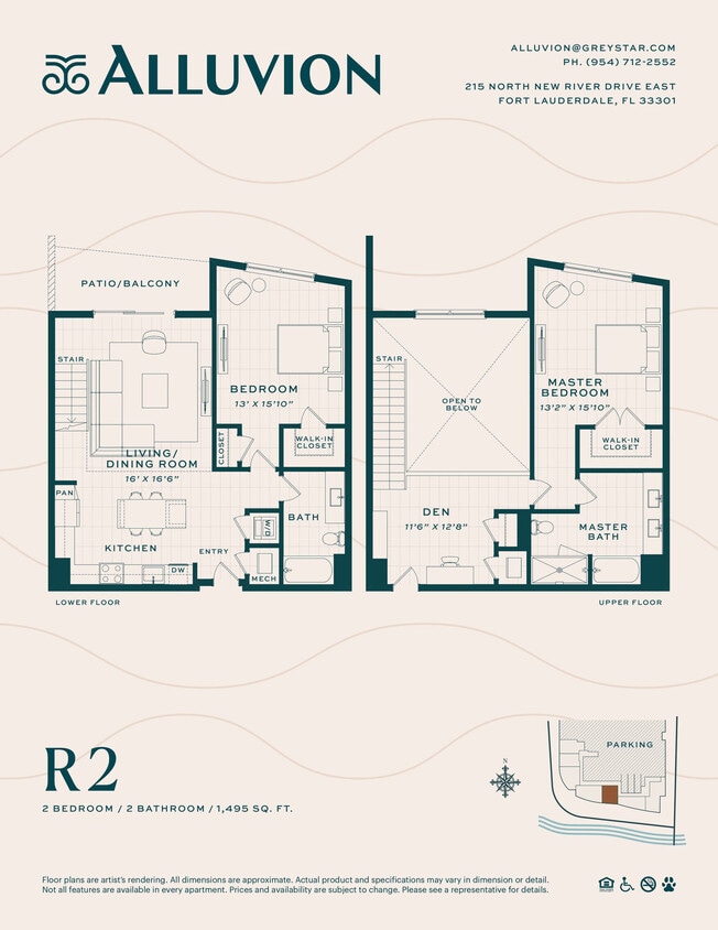 R2 floor plan ALLUVION LAS OLAS - R2