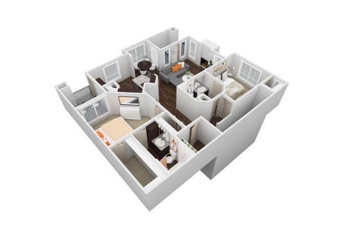 Floor Plan - VBH - 2X2C