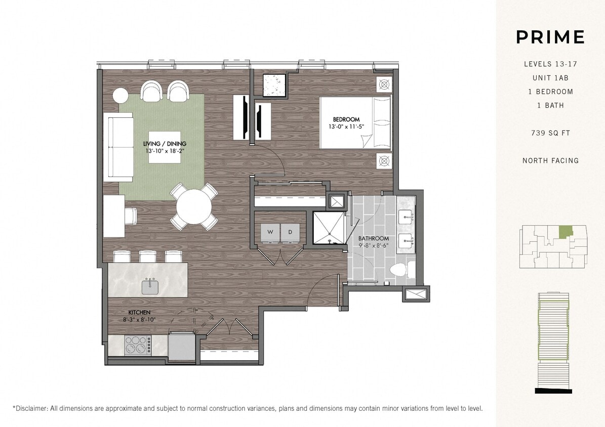Floor Plan - Prime One BR Stack 01