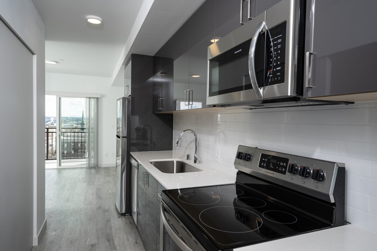 One Bedroom Urban Entry/Kitchen - One  Bedroom Urban w/Deck