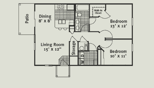 Floor Plan - Waterfront (Down)