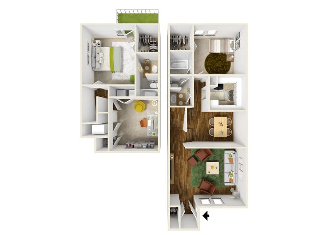 Floor Plan - 2.2B Townhome