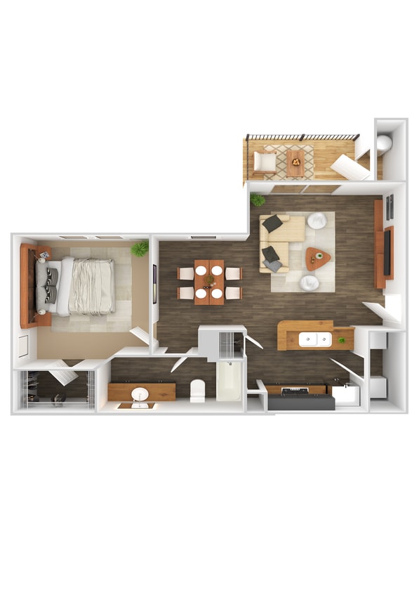 A1 Abbotswood.jpg - A1 Abbotswood - One Bedroom, One Bathroom