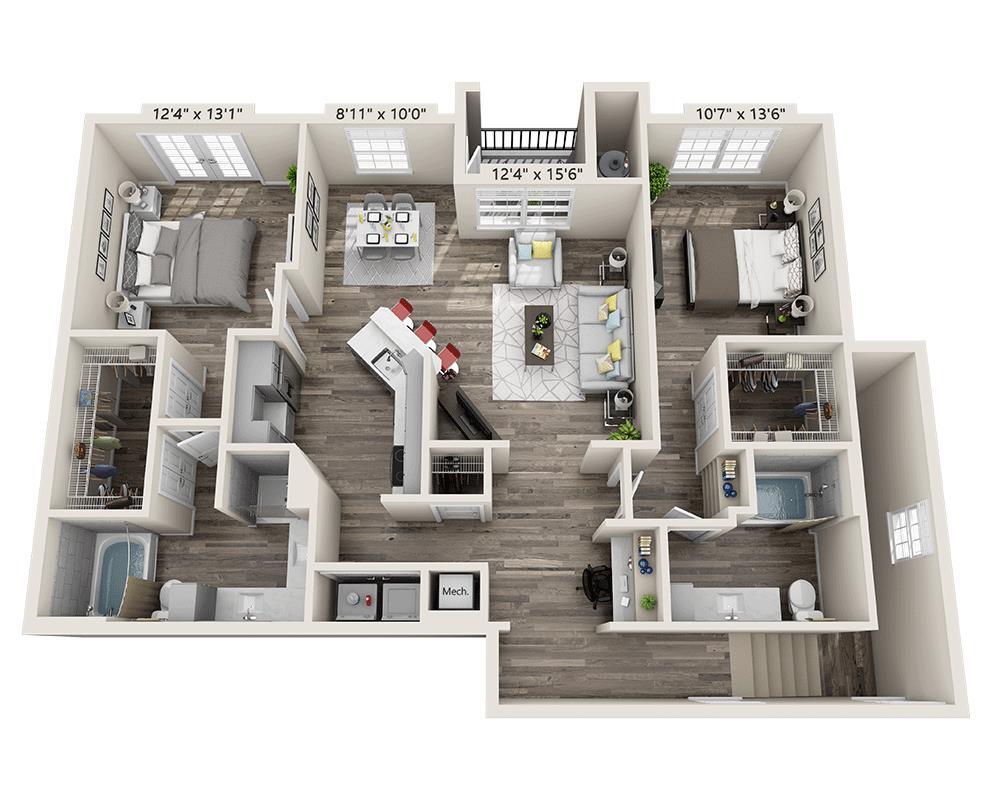 Floor Plan - Plan I (B2H)