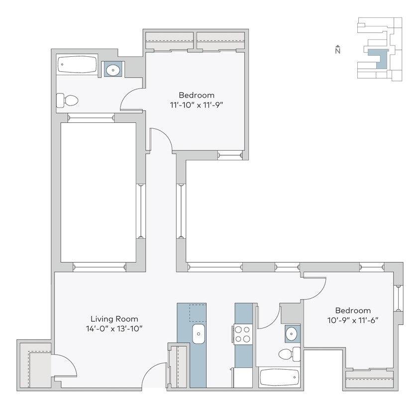 Floor Plan - amb2T14b