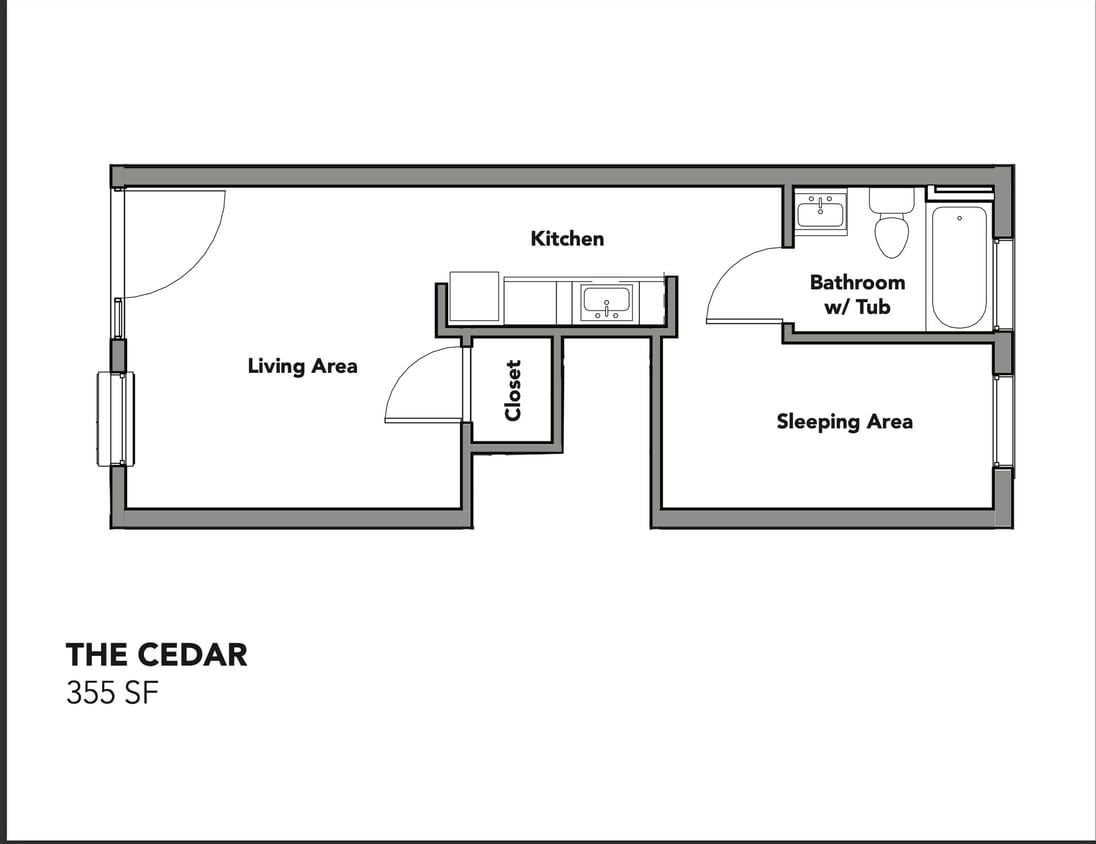 Floor Plan - The Cedar at The Perch