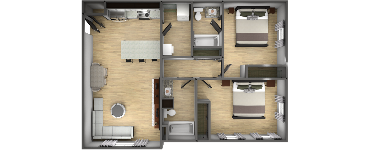 Floor Plan - FWP - The Heron (2A) 