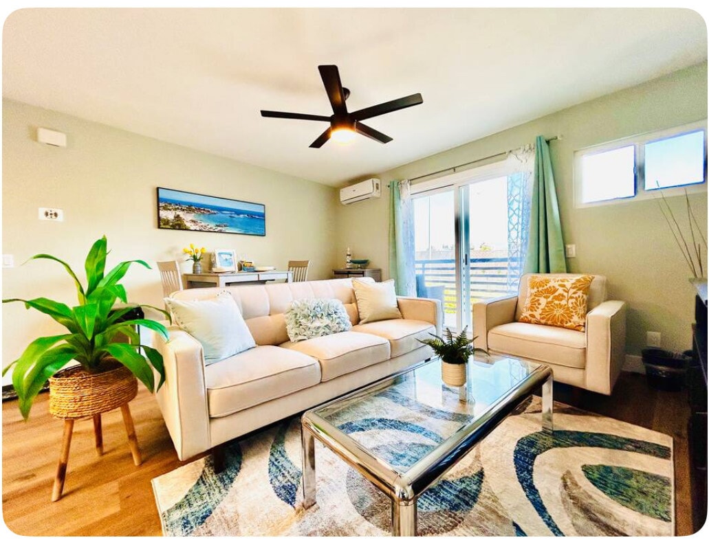 Floor Plan - Furnished 1 bed 1 bath 
