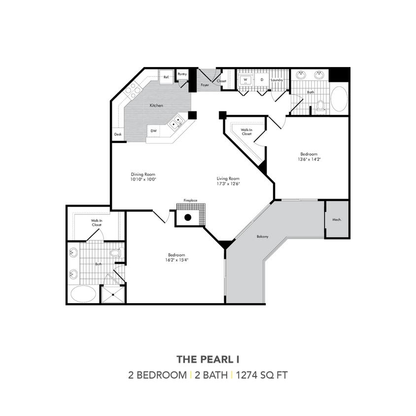 Floor Plan - BC3:  The Pearl