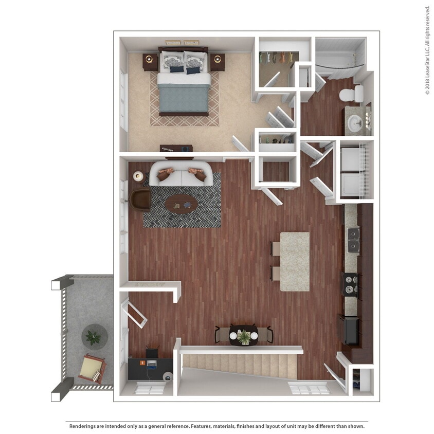 Floor Plan - 1 BR Grand Overlook
