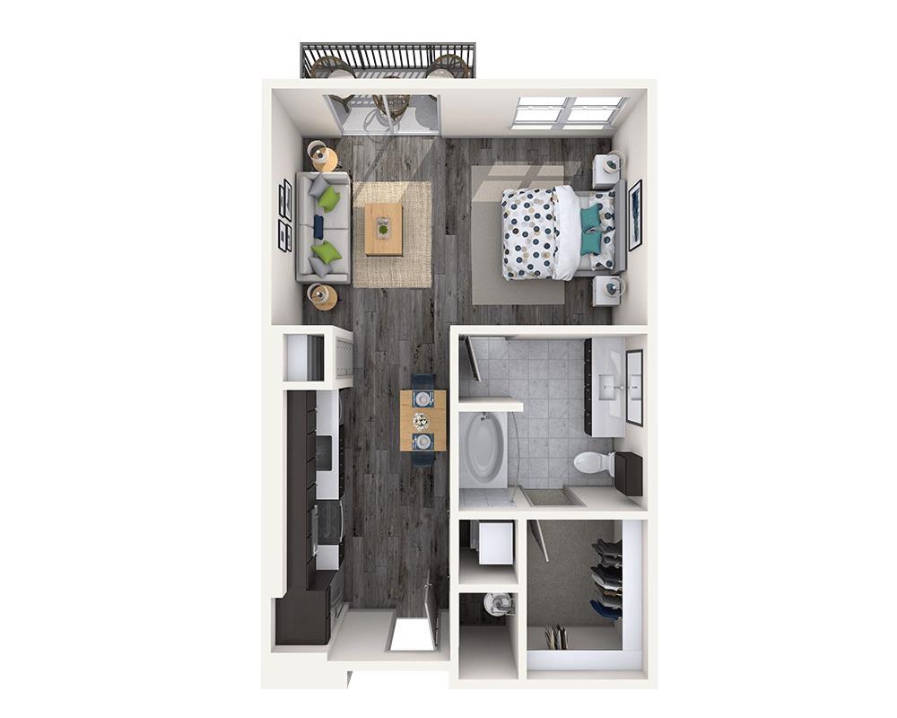 Floor Plan - Studio E1B