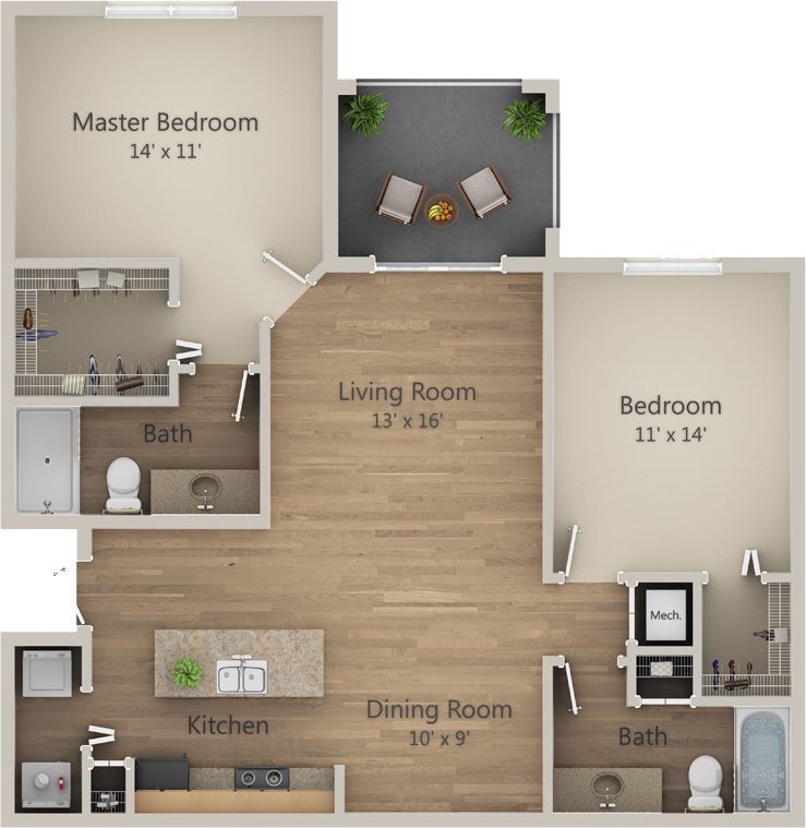Floor Plan - The Magnolia