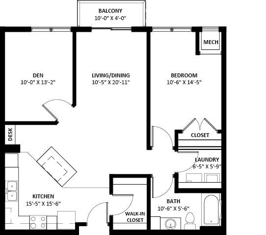 Floor Plan - Chamberlain 1
