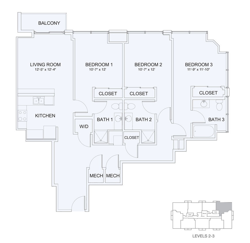 Floor Plan - 3x3 1421