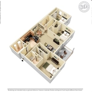 3BR/2BA - 3x2