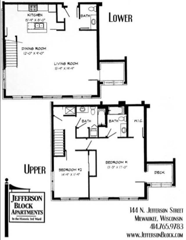 2 Bed / 2.5 Bath - 1,645 SF - 2 Bed / 2.5 Bath - 1,645 SF