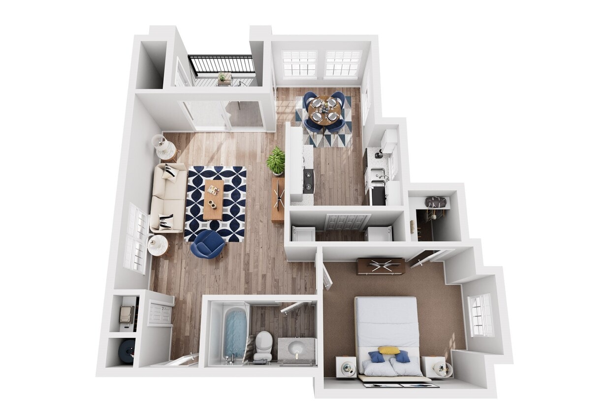 1BD - B - One Bedroom - B Hybrid