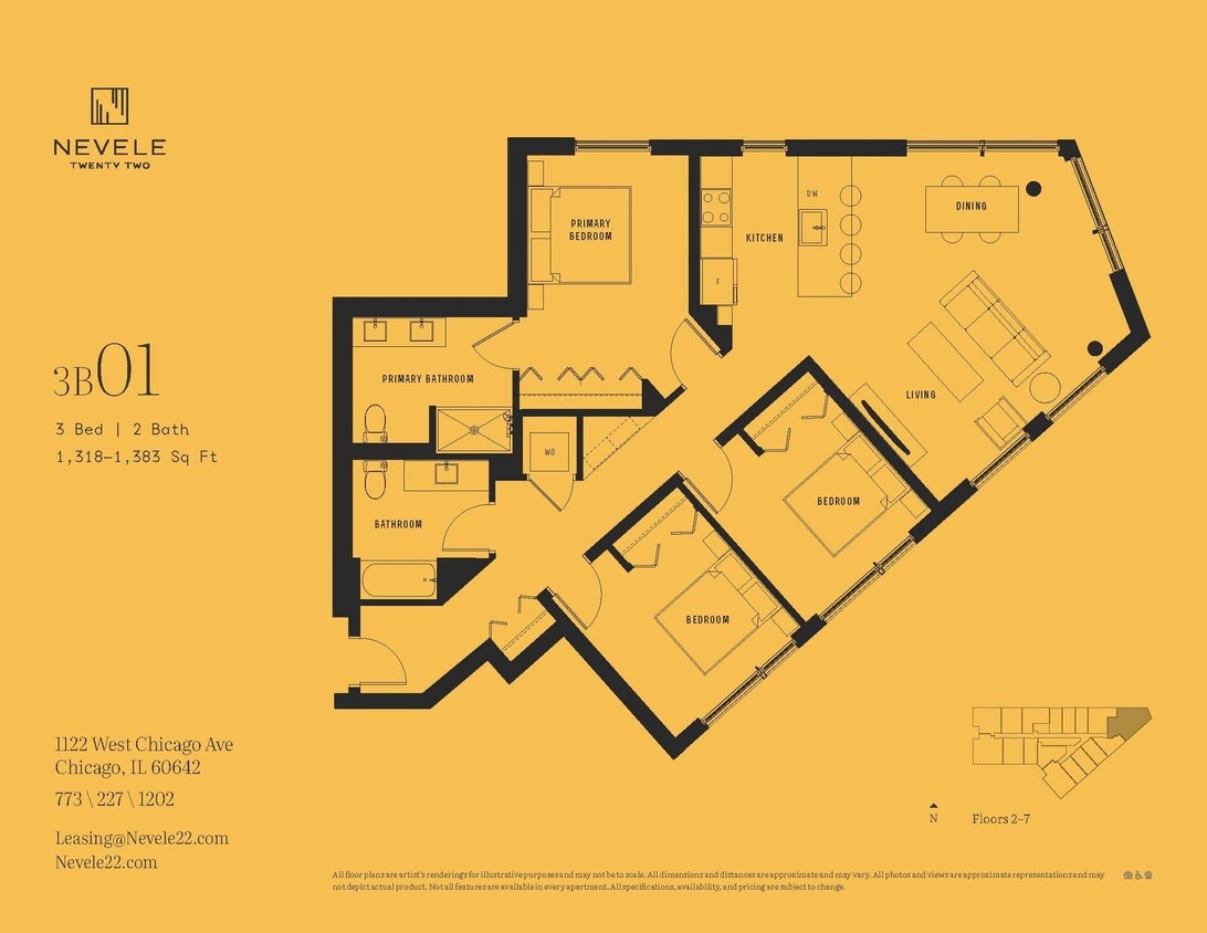 Floor Plan - 3B01
