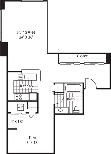 Floor Plan - Studio 643