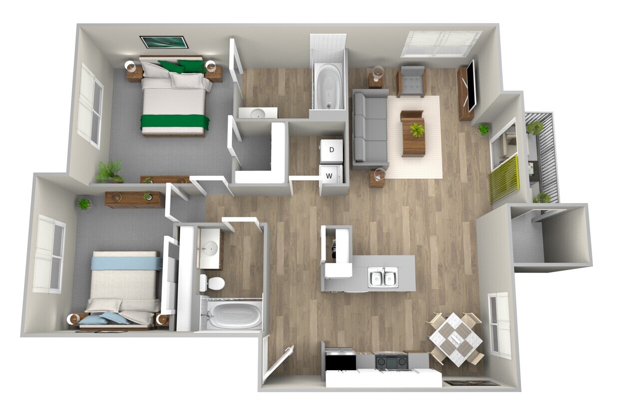 Floor Plan - 2 Bedroom Home