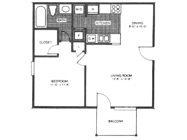 1BR/1BA - 1 Bed 1 Bath