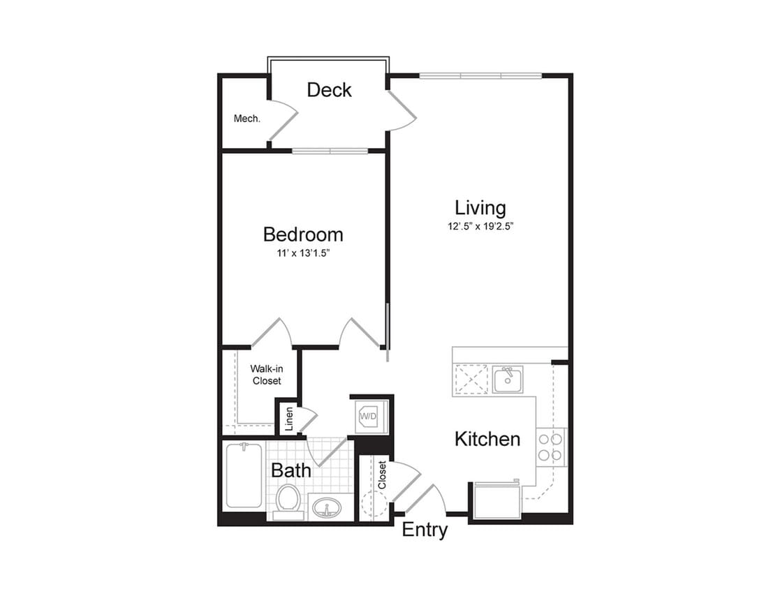 1-Bedroom 1-Bathroom | 721 sqft - 1-Bedroom 1-Bathroom | 721 sqft