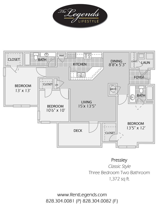 Pressley - 3 Bedroom 2 Bath - Pressley