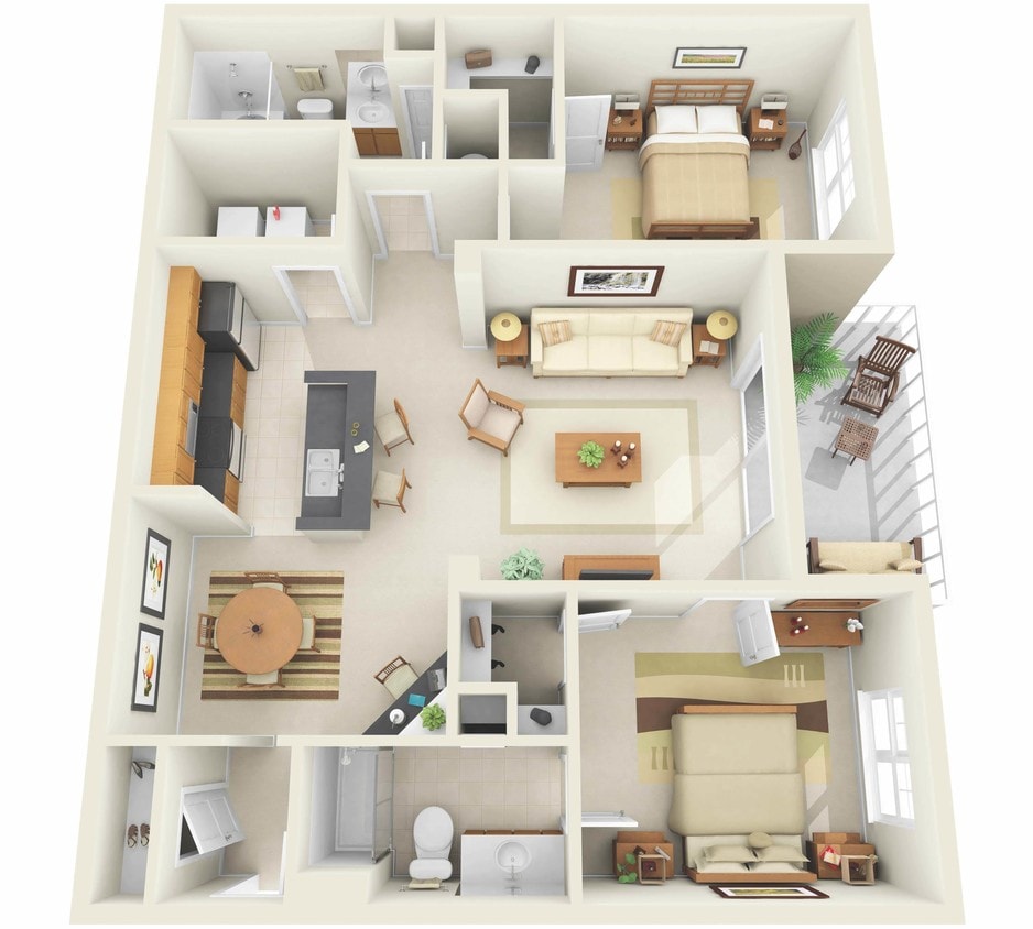 Floor plans are artist’s rendering. All dimensions are approximate. - B2