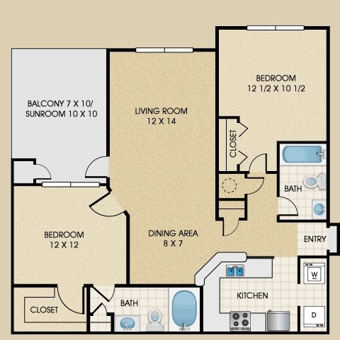 Hampton-Sunroom - Hampton with Sunroom