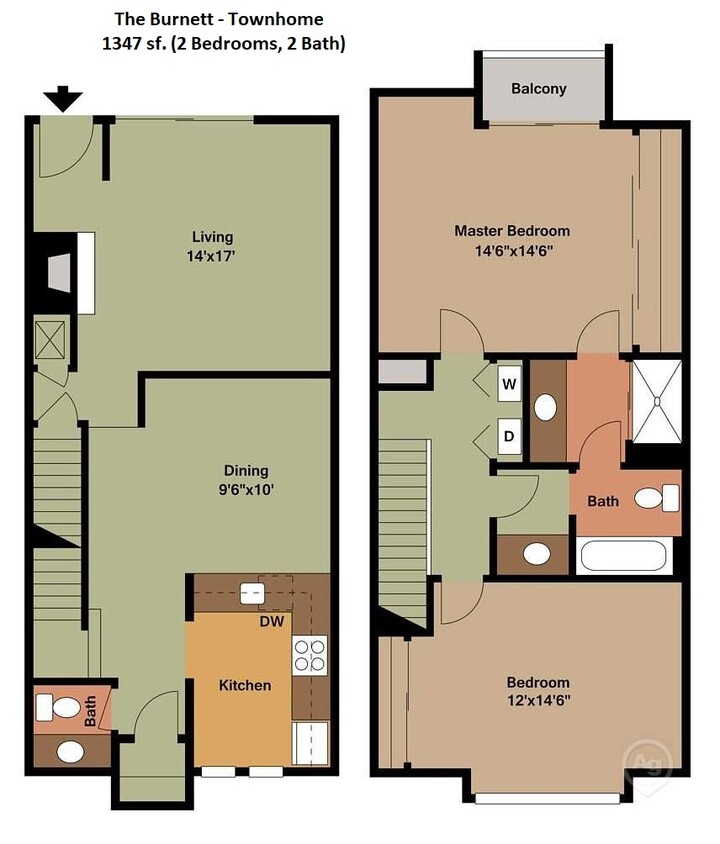 Floor Plan - Burnett Townhome