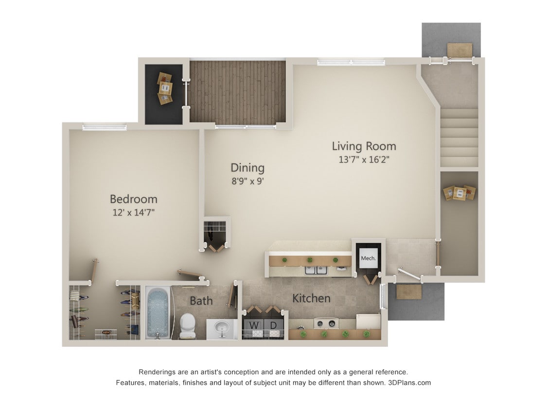 Floor Plan - 1B-Horizon Series