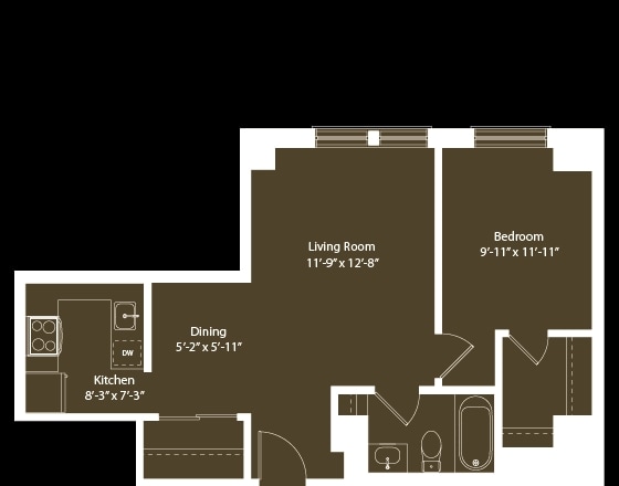 1BR/1BA - dlp1b05