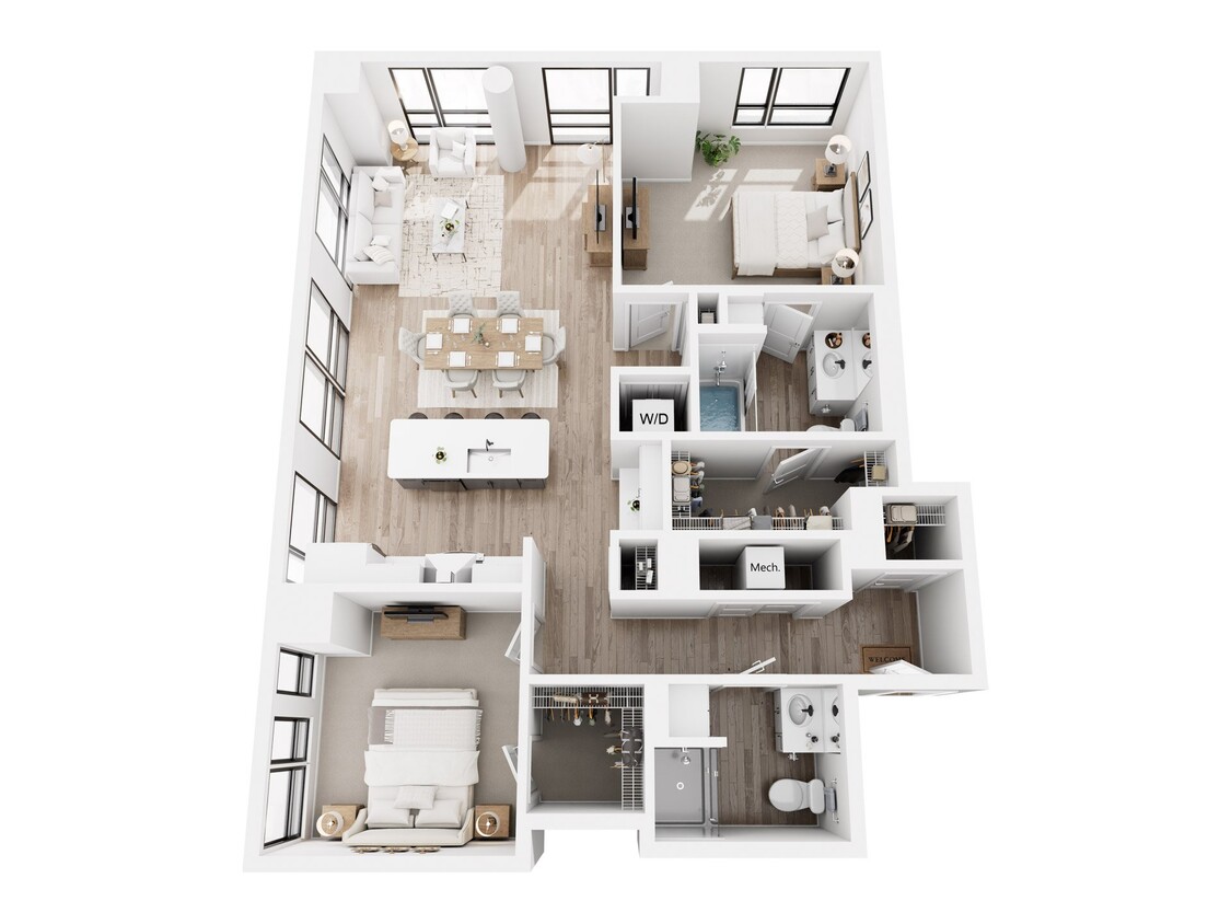 Floor Plan - 2 Bedroom  A