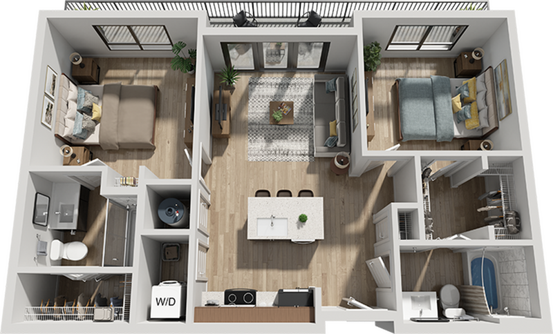 B1-Floor-Plan-Signature-Music-Row-Apartments-Nashville-TN - B1