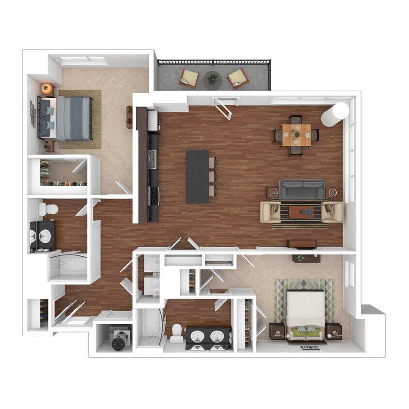 Floor Plan - B21R - The Vanderbilt