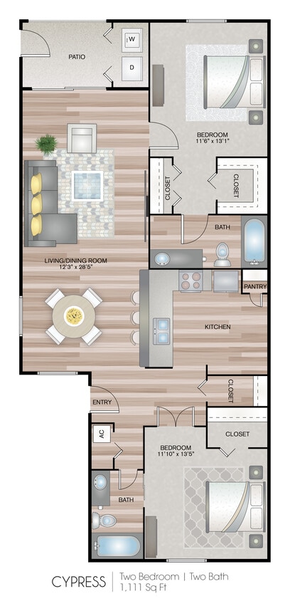 1111 Sq Ft - The Cypress