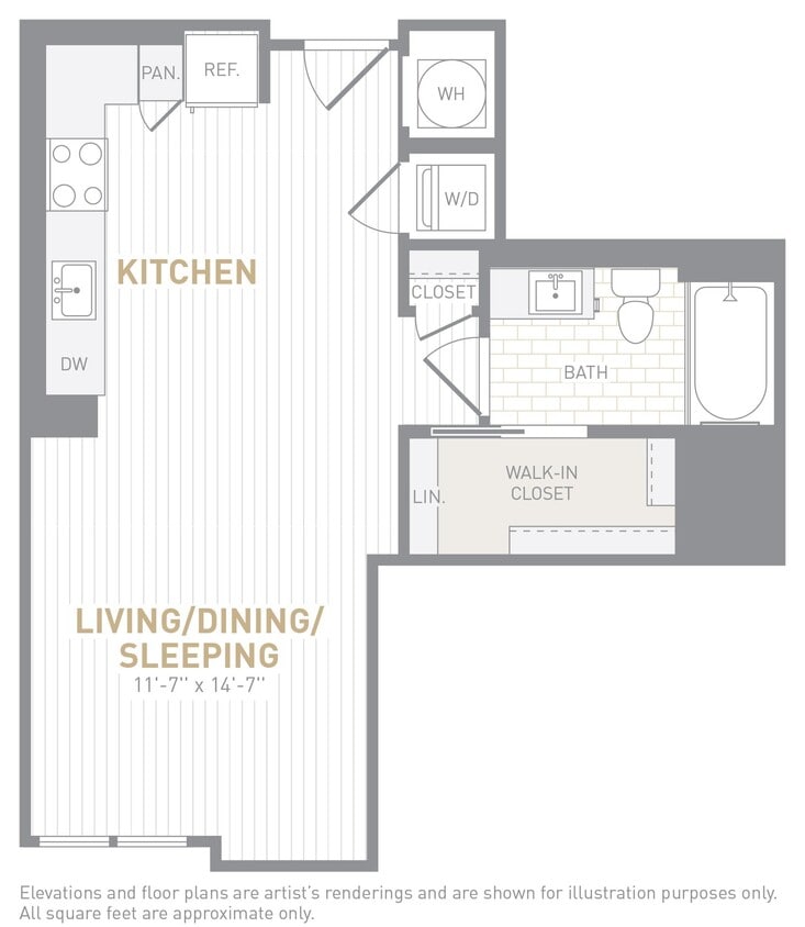 Floor Plan - Studio-S01b
