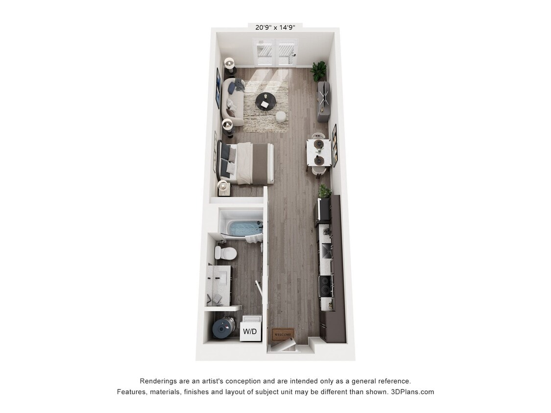 Floor Plan - Studio 568