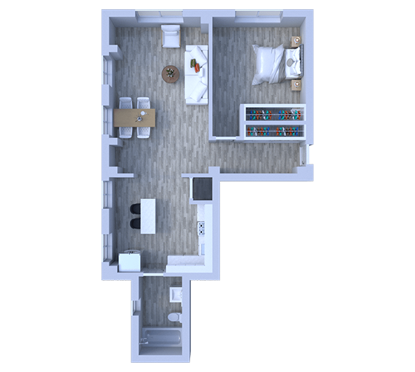 Floor Plan - 1 Bedroom Floor Plan A9
