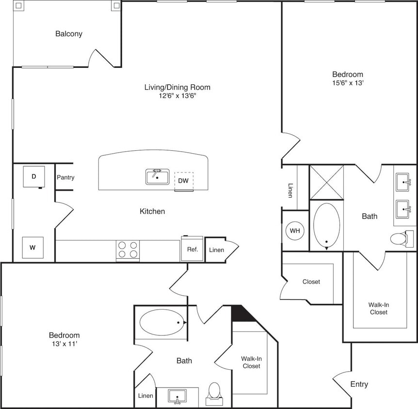 Floor Plan - The Custer